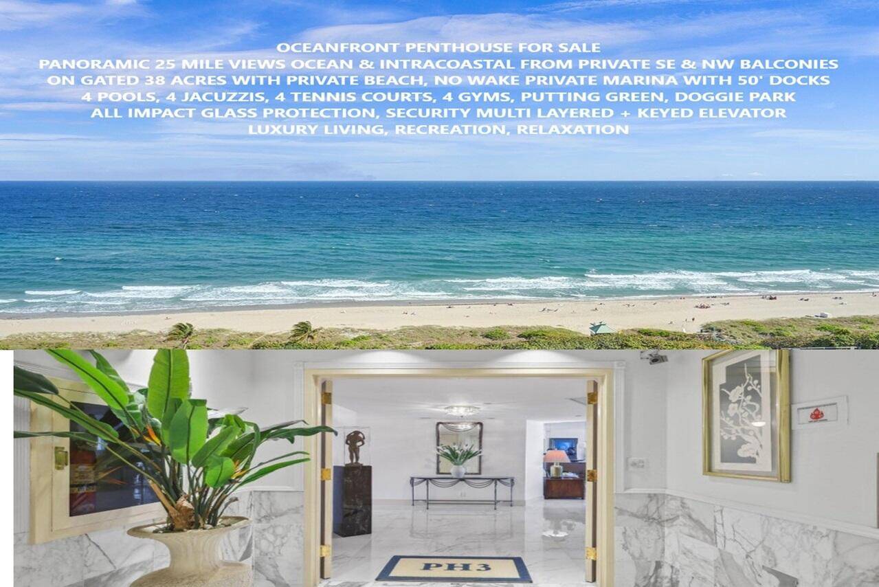 Boca Raton, FL 33431,4001 N Ocean BLVD Penthouse 3