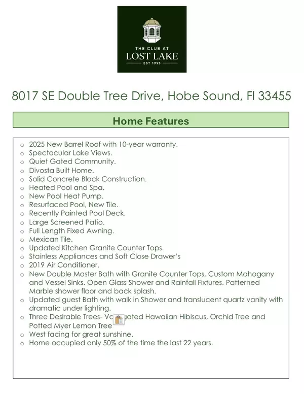 Hobe Sound, FL 33455,8017 SE Double Tree DR