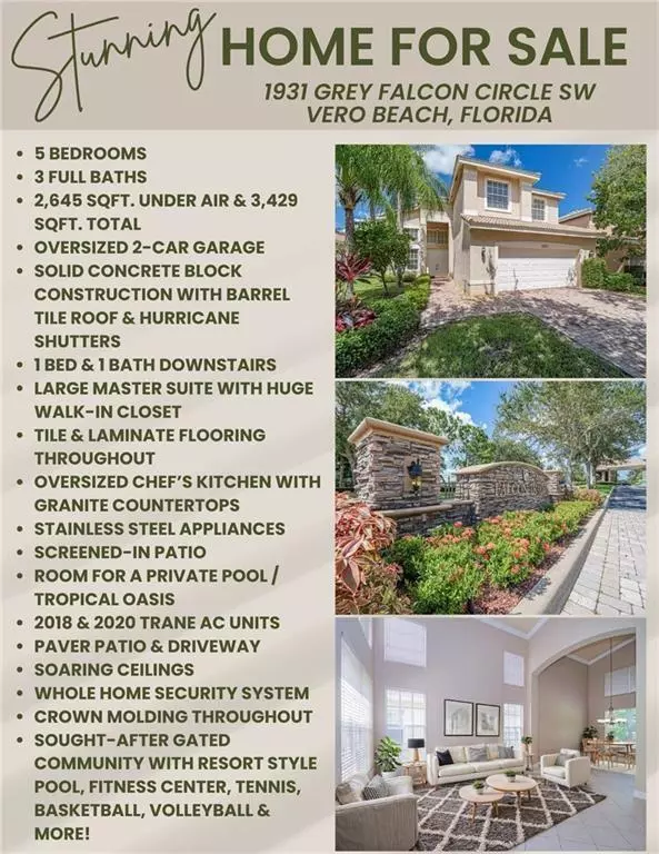 Vero Beach, FL 32962,1931 SW Grey Falcon CIR