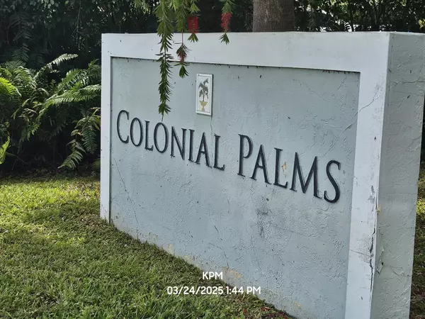 Palm Springs, FL 33406,1109 Colonial Palms WAY 1109