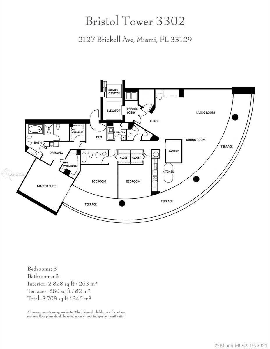 2127 Brickell Ave #3302, Miami, FL 33129