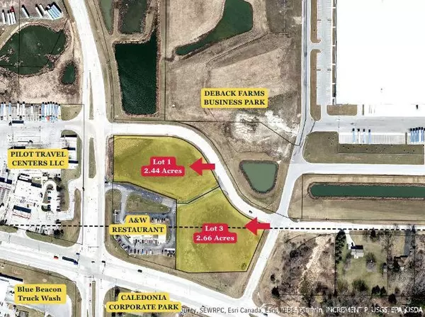 LT 1 & LT 3 Adams Road Highway K & NE Frontage Road, Caledonia, WI 53126