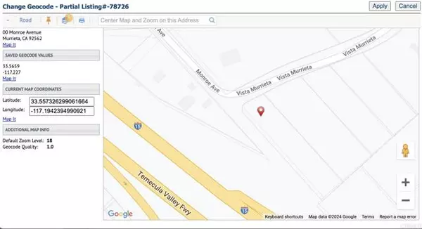 Murrieta, CA 92562,0 Monroe Avenue