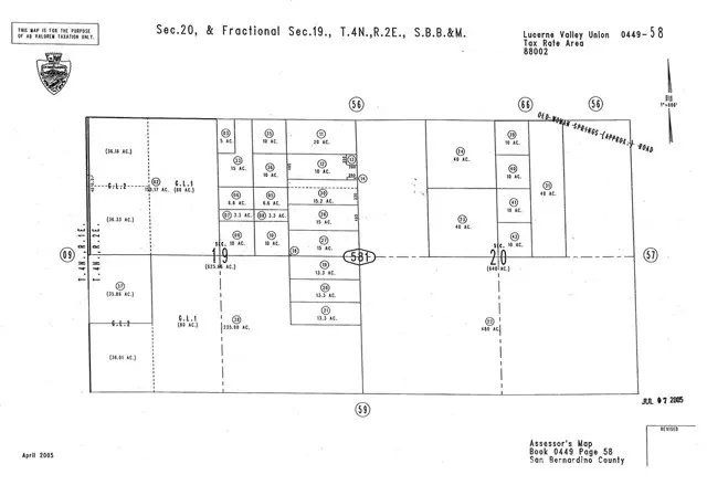 0 Santa Fe Fire Road, Lucerne Valley, CA 92356