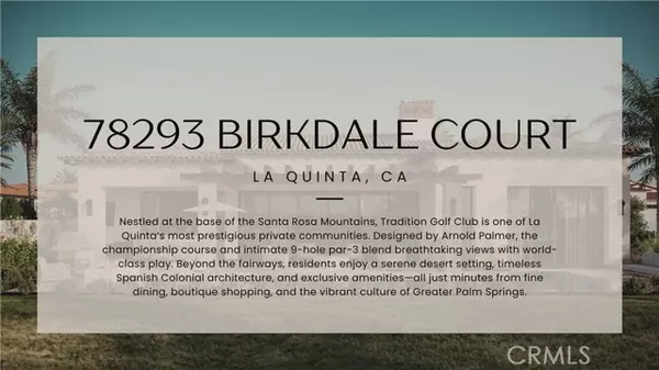La Quinta, CA 92253,78293 Birkdale