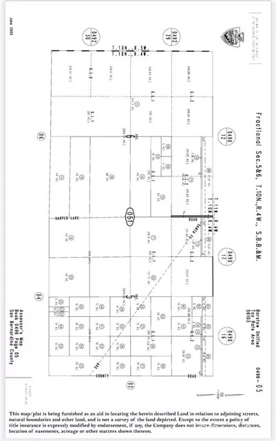 Hinkley, CA 92347,0 0496051300000 Vacant Lot near