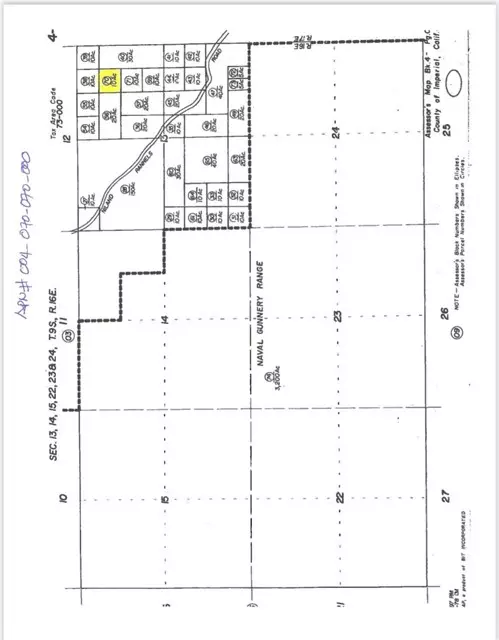 0 SW4 of NE4 ofNE4 Sec 13 9-16, Brawley, CA 92227