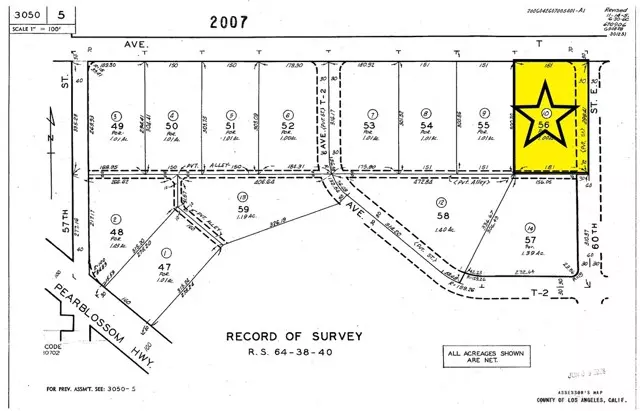 0 Vac/Cor Avenue T Pav /60th Ste, Palmdale, CA 93543