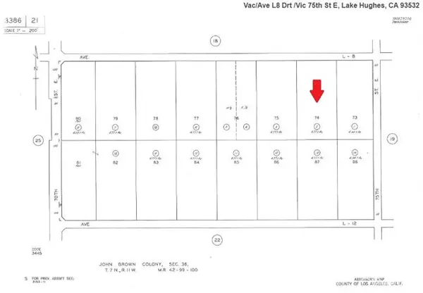 Palmdale, CA 93552,0 Vac/Ave L8 Drt/Vic 75th St E