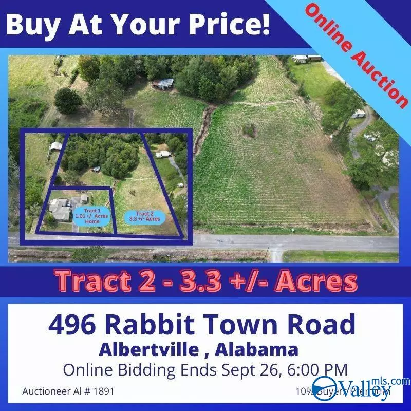 Albertville, AL 35950,Tract 2 / 3.34 Rabbittown Road