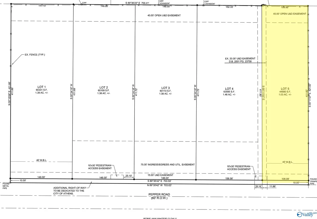 Athens, AL 35613,Lot 5 Pepper Road