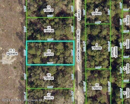 0 CANYON SWALLOW Road, Weeki Wachee, FL 34614