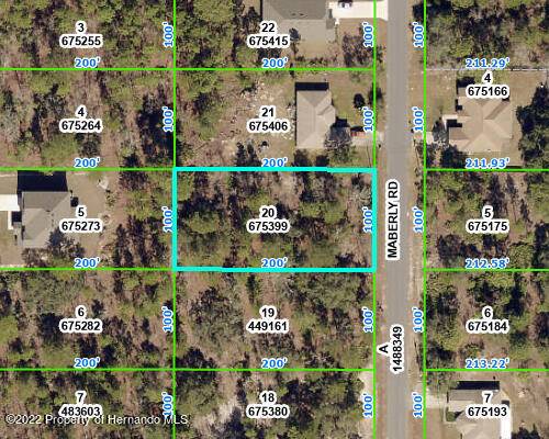 LOT 20 MABERLY Road, Weeki Wachee, FL 34614