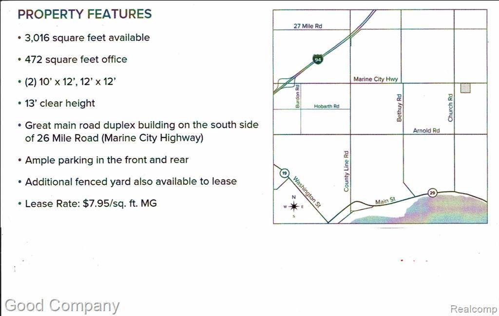 Ira Twp, MI 48023,9317 MARINE CITY Highway