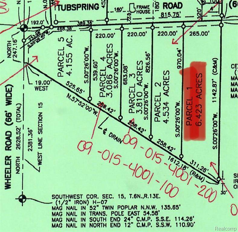 Parcel 1 Tubspring Road, Berlin Twp, MI 48002