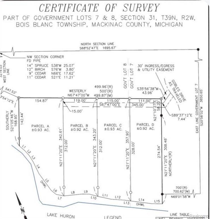 Bois Blanc Twp, MI 49775,Parcel D Gobles Drive