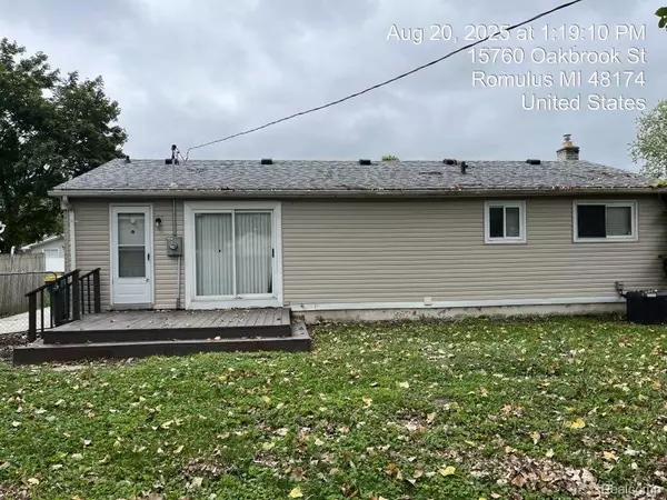 Romulus, MI 48174,15760 Oakbrook Street