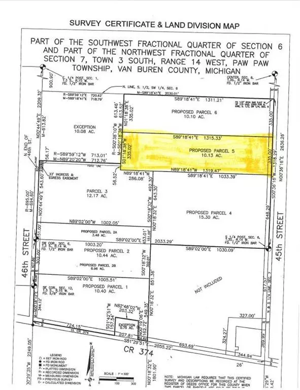 Paw Paw Twp, MI 49079,Parcel 5 45th