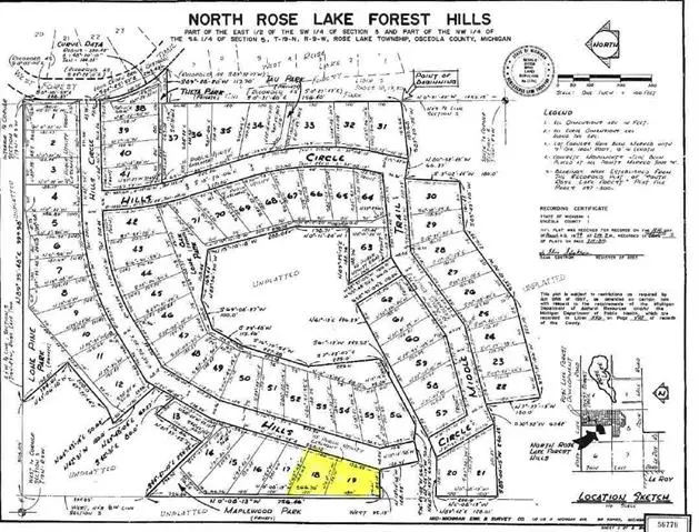 Rose Lake Twp, MI 49655,Lot 18 and 19 Hills Circle