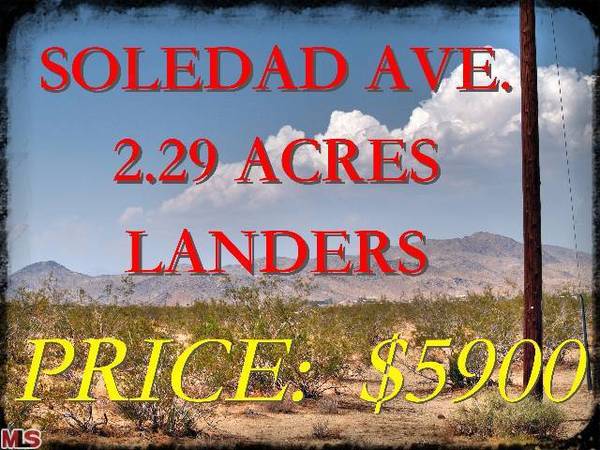 0 SOLEDAD AVE, Landers, CA 92285