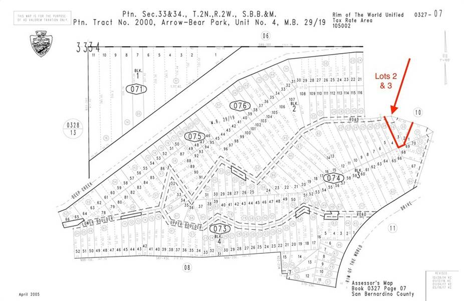 2 Lots 2 & 3 Falling Leaf LN, Arrowbear, CA 92382