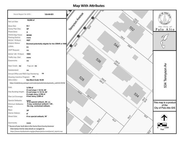 Palo Alto, CA 94301,536 Tennyson AVE