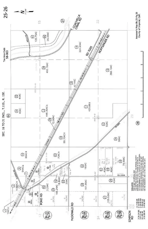 Imperial, CA 92251,0 Por E2 Sec 16 11-15 120.75Ac AVE