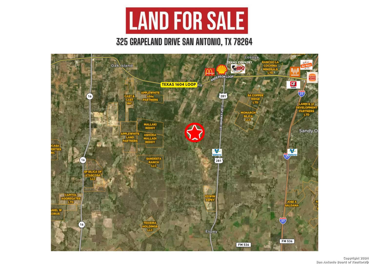 San Antonio, TX 78264,325 Grapeland Drive Tract 2