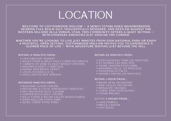 La Verkin, UT 84745,60 E 740 N