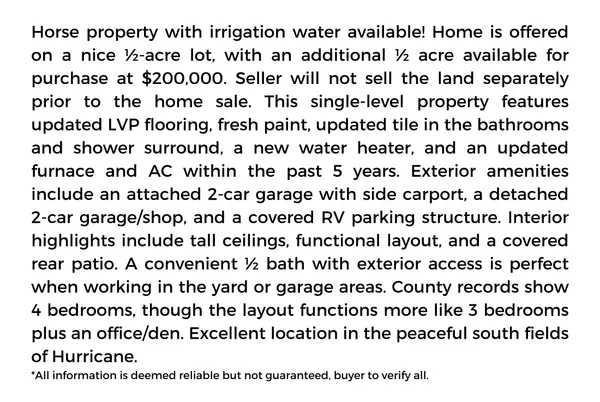 Hurricane, UT 84737,692 W 1300 S