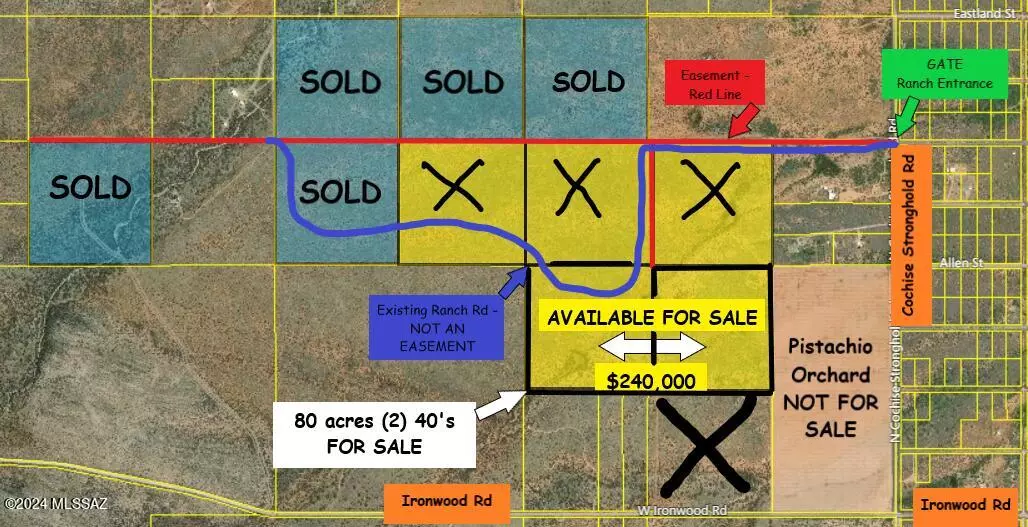 Cochise, AZ 85606,80 AC -Near Ironwood & Stronghold Road #-