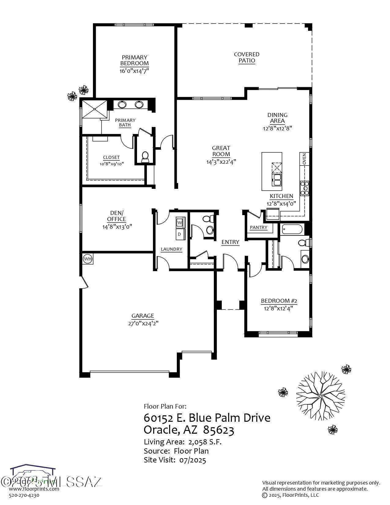 Oracle, AZ 85623,60152 E Blue Palm Drive