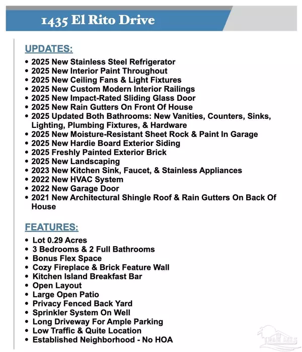 Gulf Breeze, FL 32563,1435 El Rito Dr