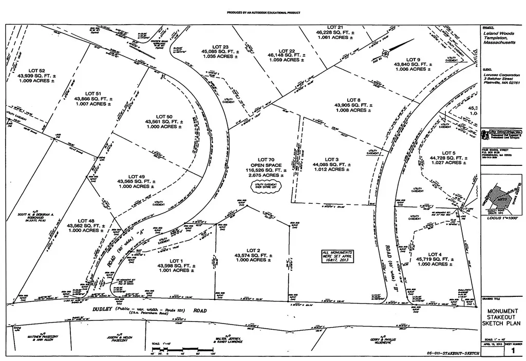 Templeton, MA 01468,Lot 2 Dudley Road