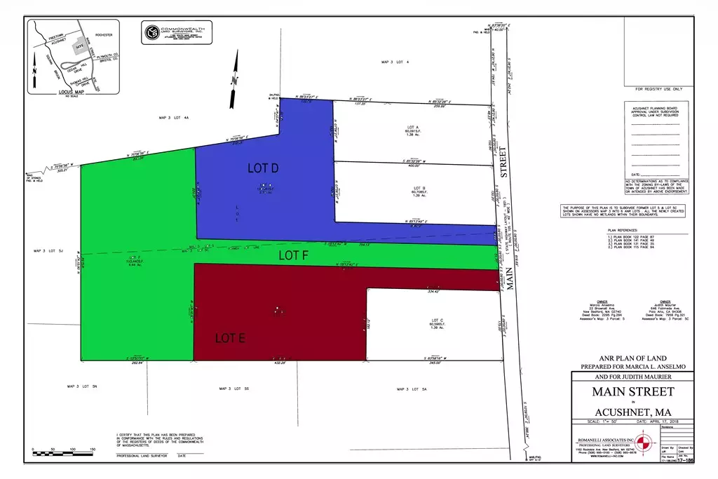 Acushnet, MA 02743,Lot F Main St