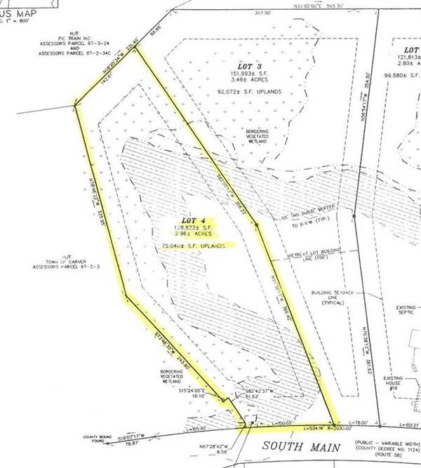 Lot 13D-R South Main St., Carver, MA 02330