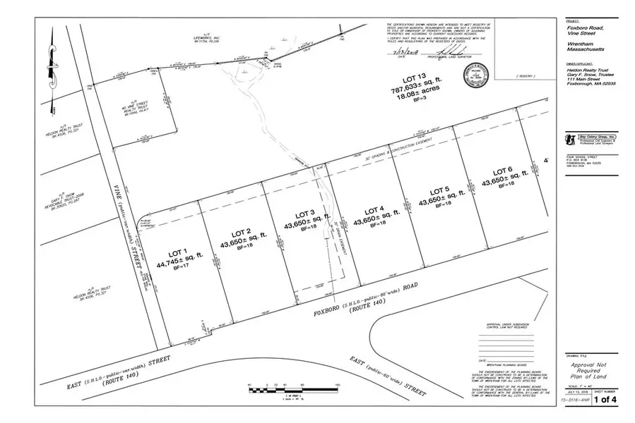 Lot 3 Foxboro Road, Wrentham, MA 02093