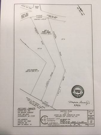 Sterling, MA 01564,Lot 9 Justice Hill Rd.