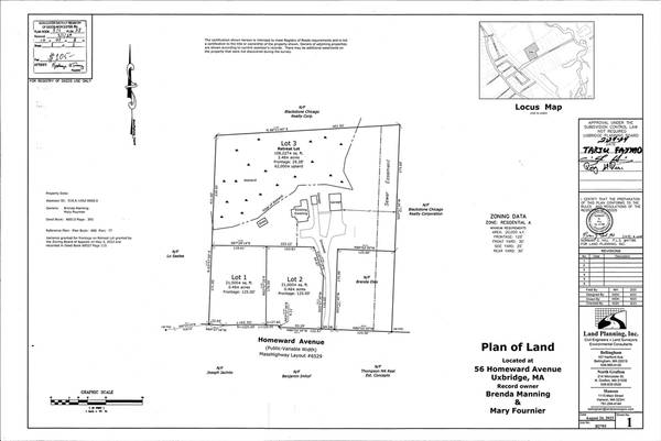 Uxbridge, MA 01569,Lot 1 Homeward Ave