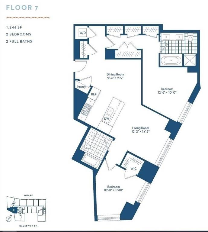 Boston, MA 02114,100 Lovejoy Wharf #PH-1C