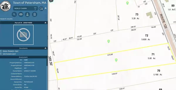 0 Hardwick-Lot 71, Petersham, MA 01366