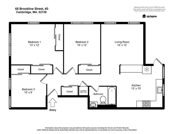 Cambridge, MA 02139,65 Brookline Street #3