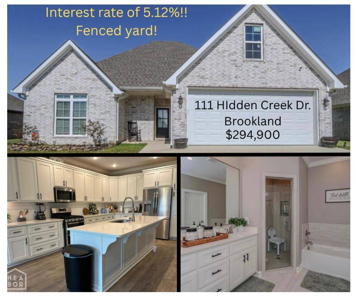111 Hidden Creek Dr., Brookland, AR 72417