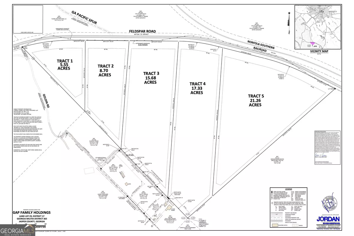 Monticello, GA 31064,0 Tract #4 Feldspar RD