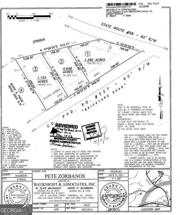 Comer, GA 30629,LOT 3 Brickyard RD