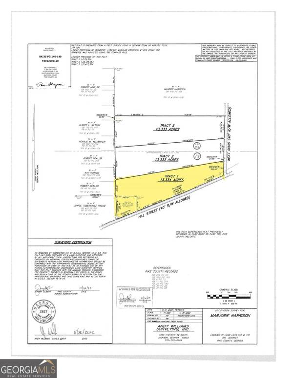 00 West Rd. Tract 1 RD, Concord, GA 30206