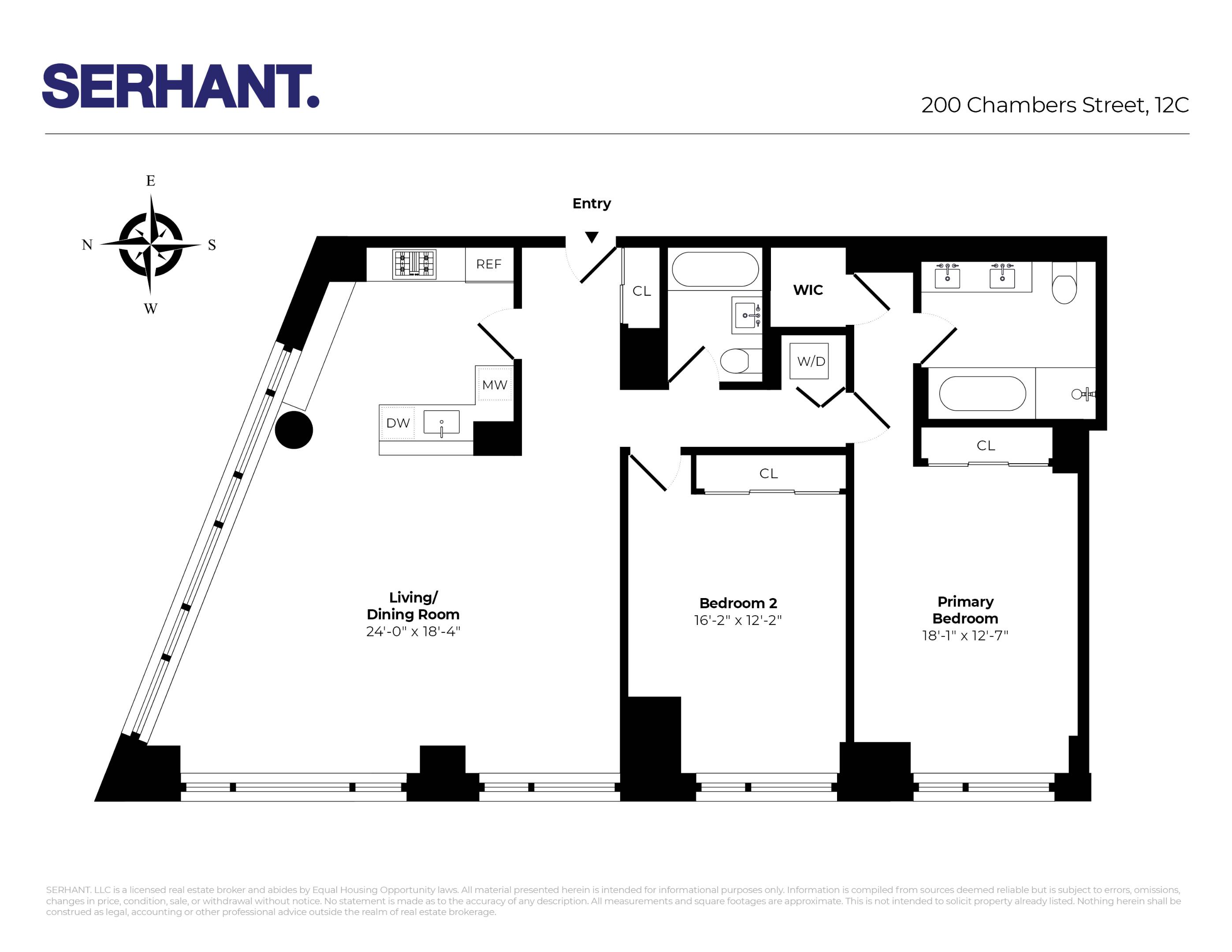 Manhattan, NY 10007,200 CHAMBERS Street #12C