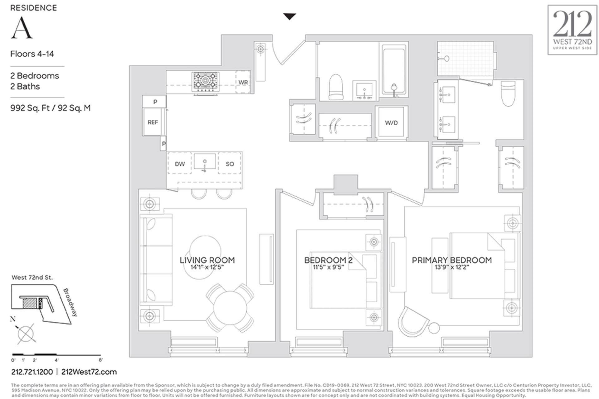 Manhattan, NY 10023,212 W 72ND Street #12A