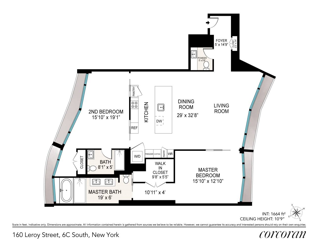 Manhattan, NY 10014,160 LEROY Street #SOUTH6C