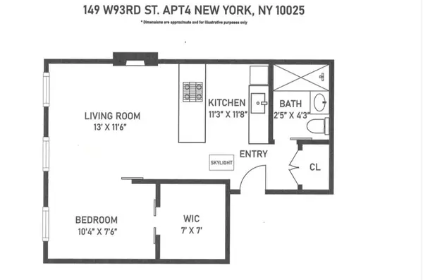 149 W 93rd Street #4, Manhattan, NY 10025